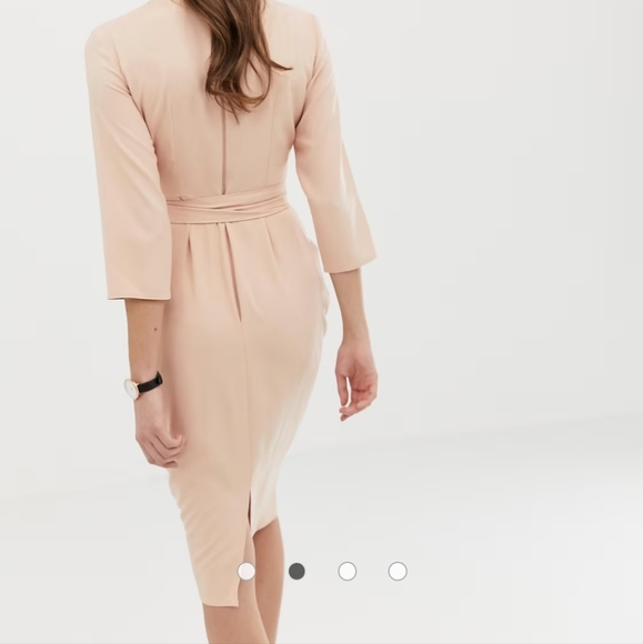 NWT ASOS Pink tie front dress - Picture 3 of 6